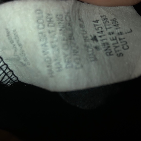 ROBIN K. BLK PUCKERED FRONT BRAIDED T-BACK BLOUSE - Picture 8 of 8